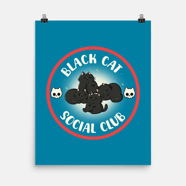 Black Cat Social Club-None-Matte-Poster-Freecheese