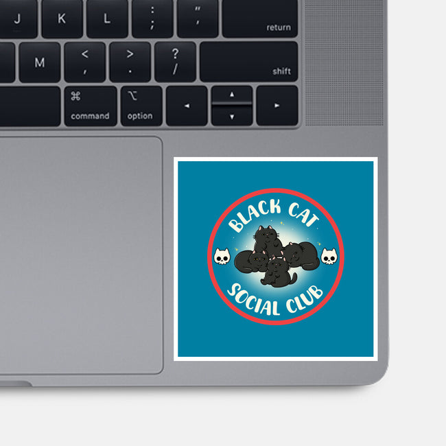 Black Cat Social Club-None-Glossy-Sticker-Freecheese