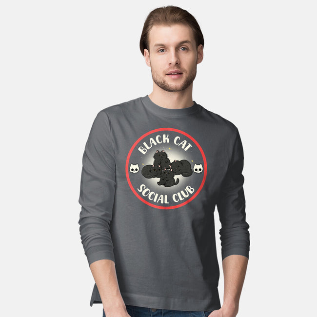 Black Cat Social Club-Mens-Long Sleeved-Tee-Freecheese
