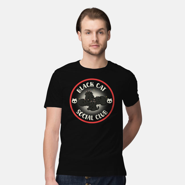 Black Cat Social Club-Mens-Premium-Tee-Freecheese