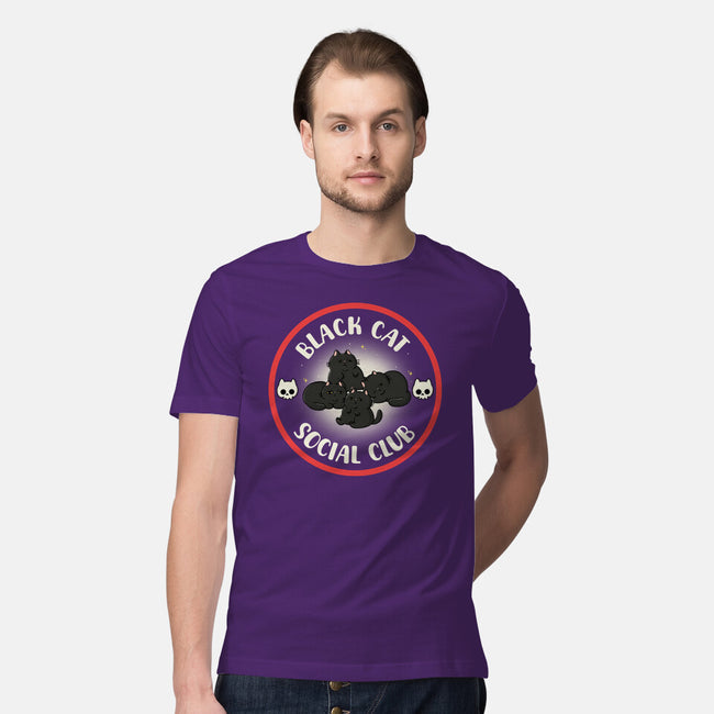 Black Cat Social Club-Mens-Premium-Tee-Freecheese