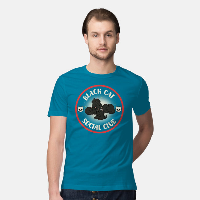 Black Cat Social Club-Mens-Premium-Tee-Freecheese