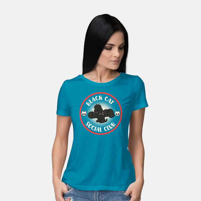 Black Cat Social Club-Womens-Basic-Tee-Freecheese