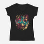 Escape Route-Womens-V-Neck-Tee-Estudio Horta
