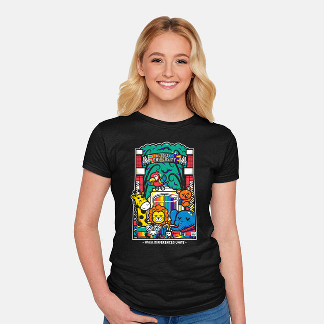 Diversity University-Womens-Fitted-Tee-krisren28