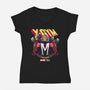 X-Gym Fitness-Womens-V-Neck-Tee-teesgeex