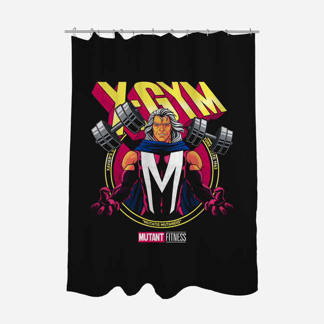 X-Gym Fitness-None-Polyester-Shower Curtain-teesgeex