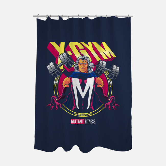 X-Gym Fitness-None-Polyester-Shower Curtain-teesgeex