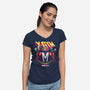 X-Gym Fitness-Womens-V-Neck-Tee-teesgeex