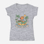 Float Bros-Womens-V-Neck-Tee-GODZILLARGE