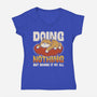 Giving It My All-Womens-V-Neck-Tee-Popnotic