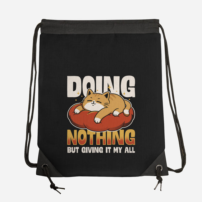 Giving It My All-None-Drawstring-Bag-Popnotic
