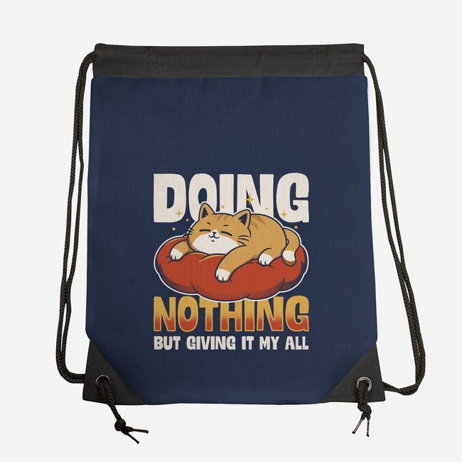 Giving It My All-None-Drawstring-Bag-Popnotic