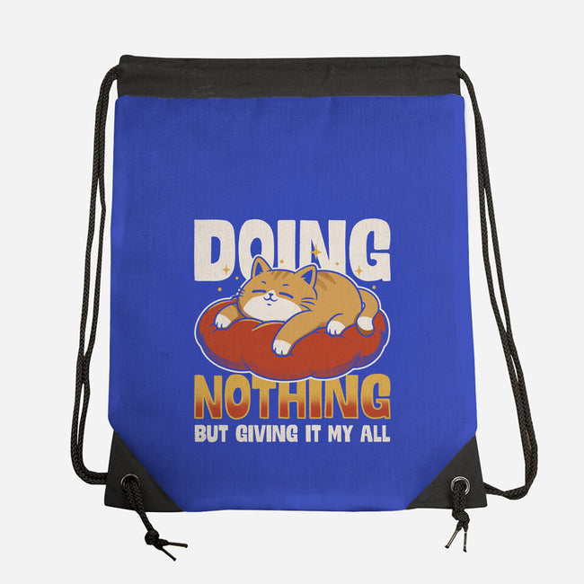 Giving It My All-None-Drawstring-Bag-Popnotic