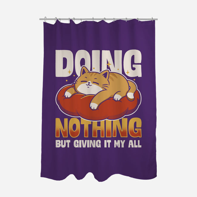 Giving It My All-None-Polyester-Shower Curtain-Popnotic