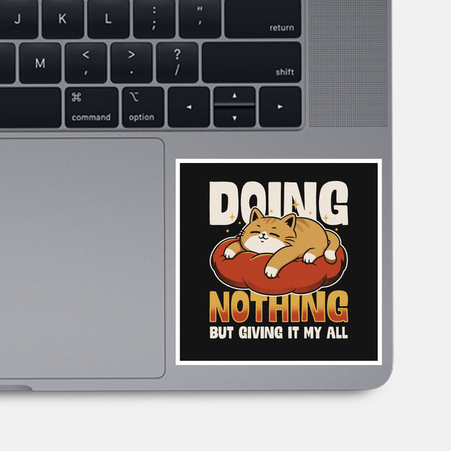 Giving It My All-None-Glossy-Sticker-Popnotic