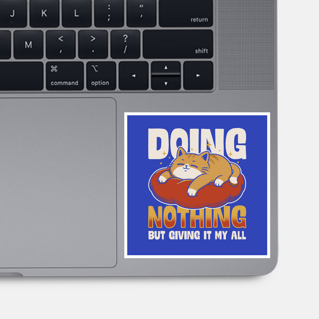 Giving It My All-None-Glossy-Sticker-Popnotic