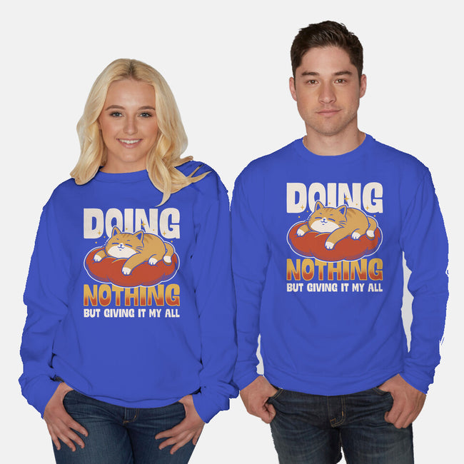 Giving It My All-Unisex-Crew Neck-Sweatshirt-Popnotic