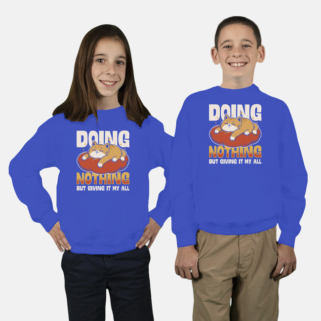 Giving It My All-Youth-Crew Neck-Sweatshirt-Popnotic