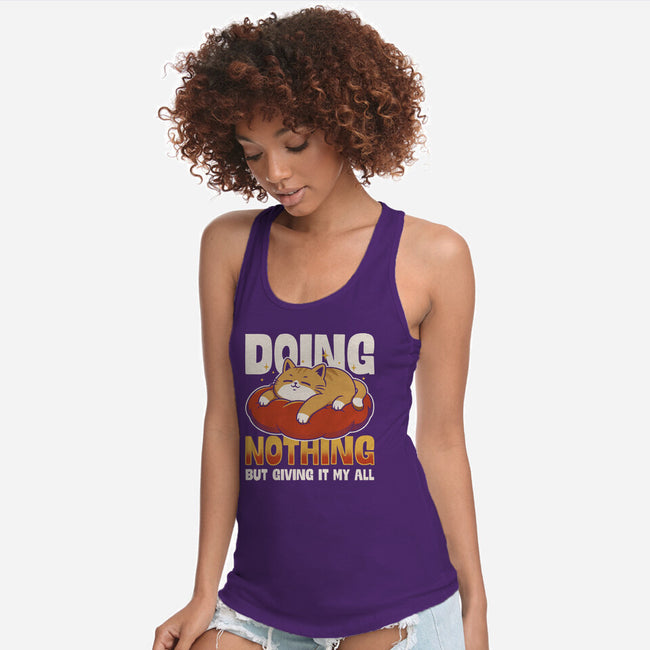 Giving It My All-Womens-Racerback-Tank-Popnotic