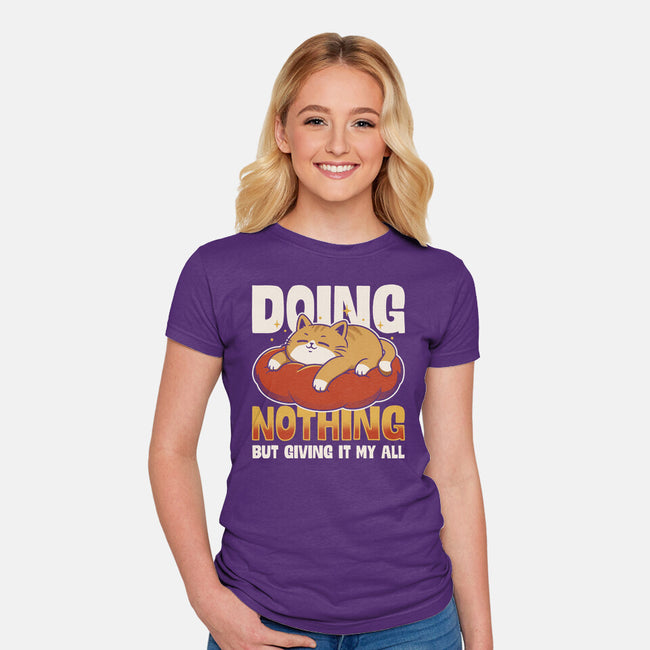 Giving It My All-Womens-Fitted-Tee-Popnotic