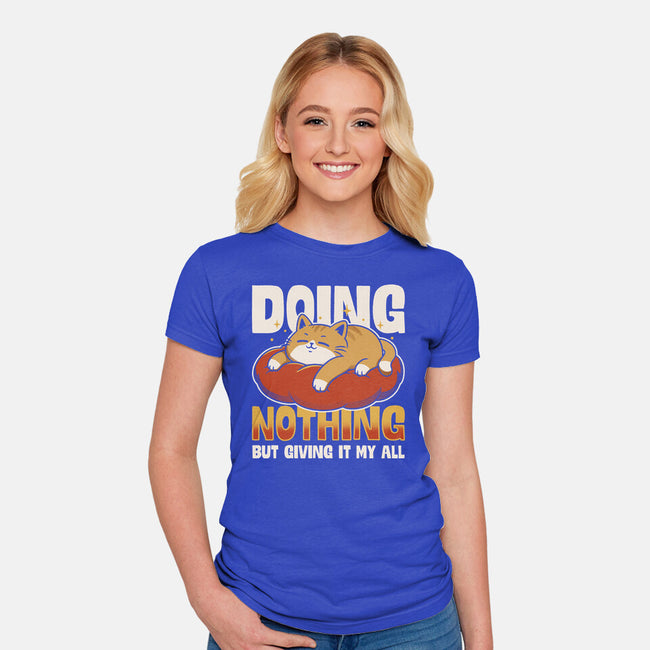Giving It My All-Womens-Fitted-Tee-Popnotic
