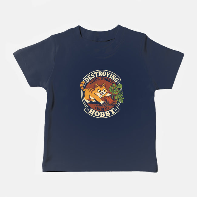 My Hobby Is Destruction-Baby-Basic-Tee-Popnotic