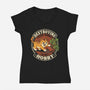 My Hobby Is Destruction-Womens-V-Neck-Tee-Popnotic