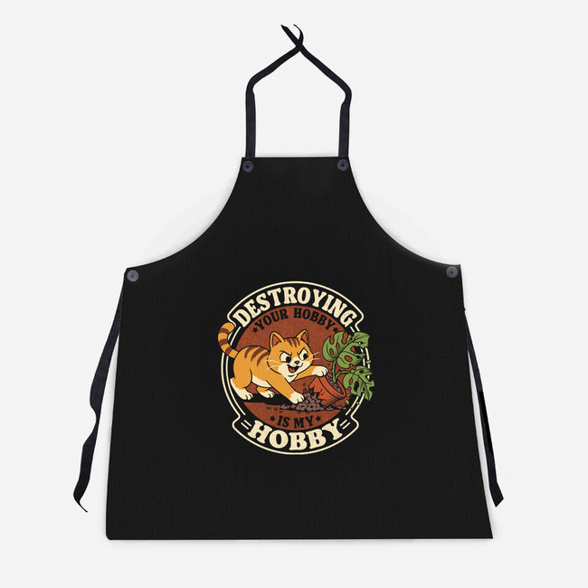 My Hobby Is Destruction-Unisex-Kitchen-Apron-Popnotic