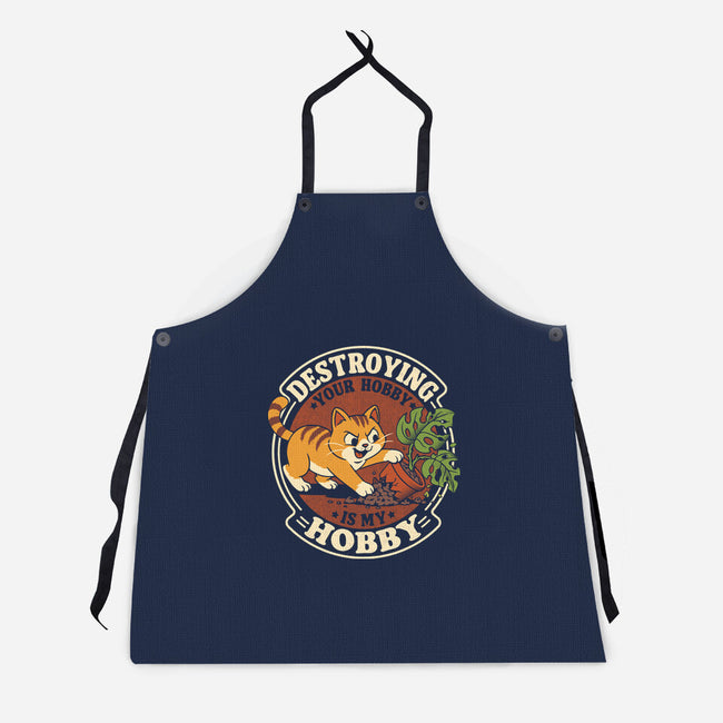 My Hobby Is Destruction-Unisex-Kitchen-Apron-Popnotic