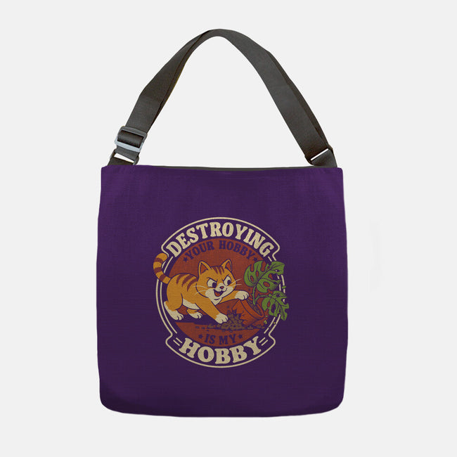 My Hobby Is Destruction-None-Adjustable Tote-Bag-Popnotic