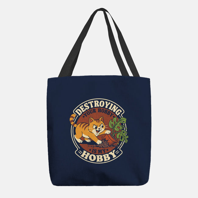 My Hobby Is Destruction-None-Basic Tote-Bag-Popnotic