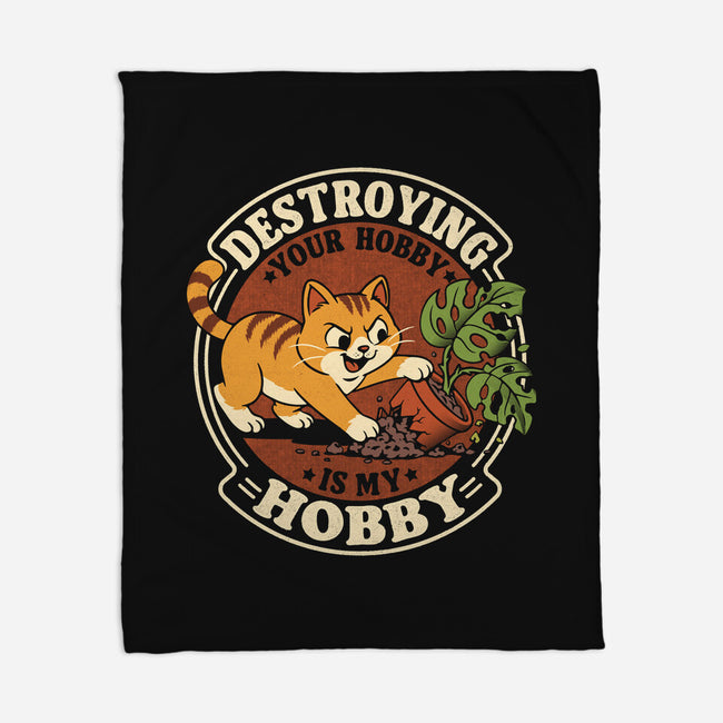My Hobby Is Destruction-None-Fleece-Blanket-Popnotic