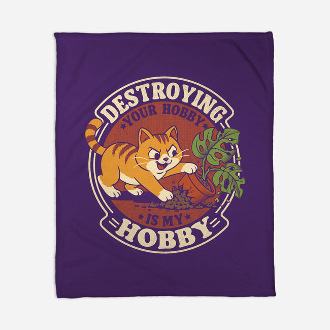 My Hobby Is Destruction-None-Fleece-Blanket-Popnotic