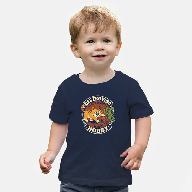 My Hobby Is Destruction-Baby-Basic-Tee-Popnotic