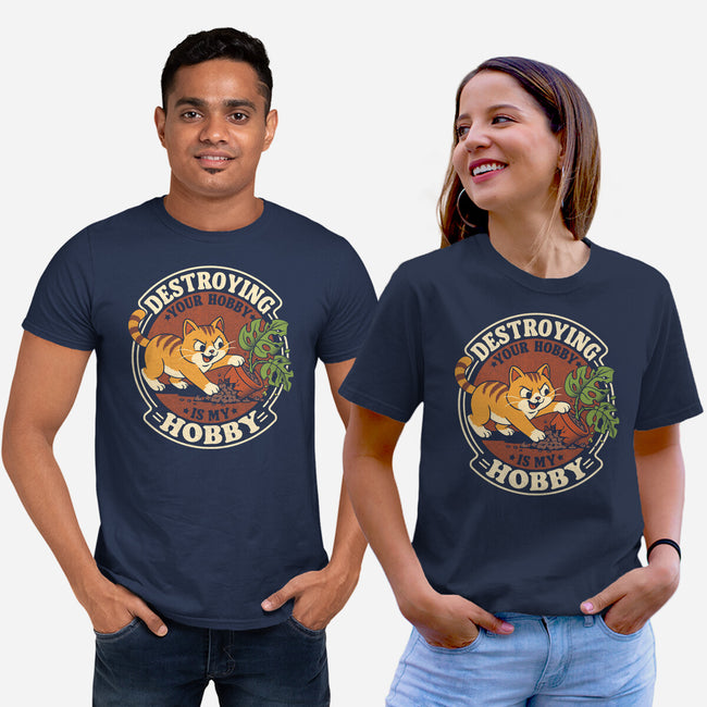 My Hobby Is Destruction-Unisex-Basic-Tee-Popnotic