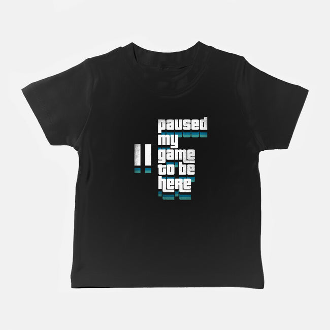 Paused My Game-Baby-Basic-Tee-rocketman_art