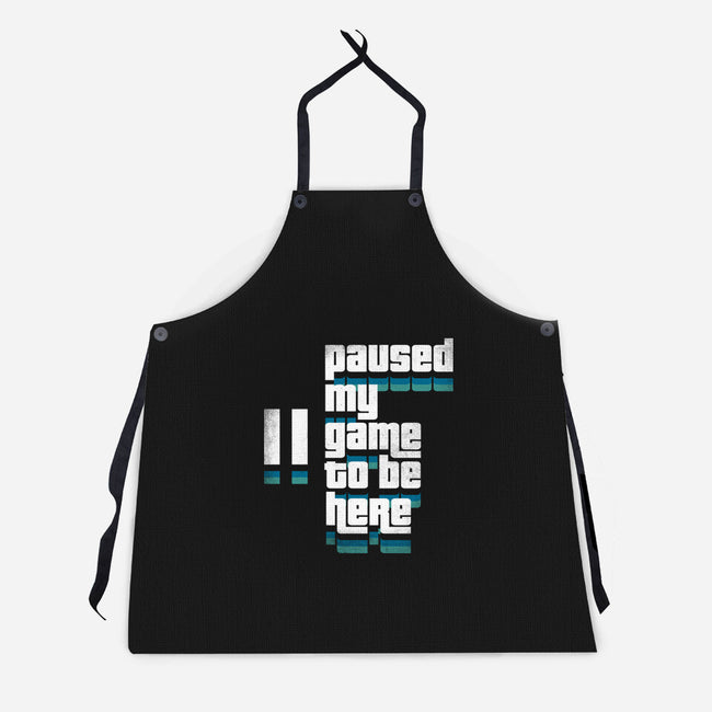 Paused My Game-Unisex-Kitchen-Apron-rocketman_art