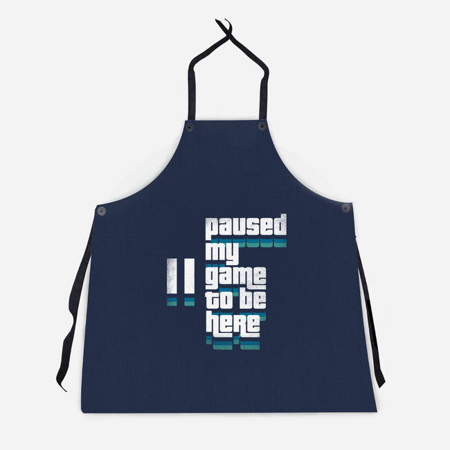 Paused My Game-Unisex-Kitchen-Apron-rocketman_art