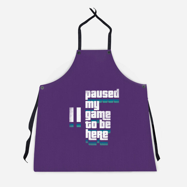 Paused My Game-Unisex-Kitchen-Apron-rocketman_art