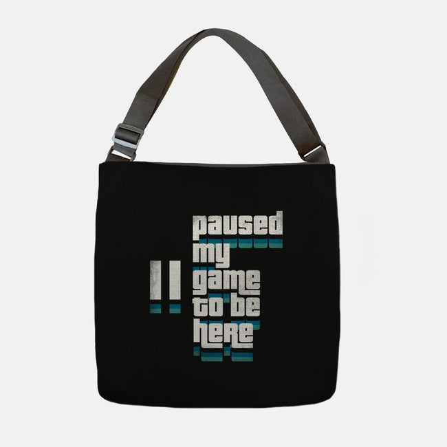 Paused My Game-None-Adjustable Tote-Bag-rocketman_art