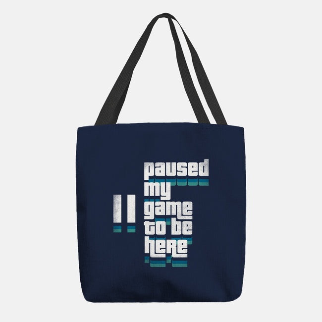 Paused My Game-None-Basic Tote-Bag-rocketman_art