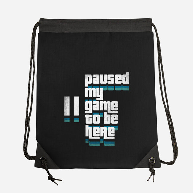 Paused My Game-None-Drawstring-Bag-rocketman_art