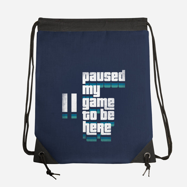 Paused My Game-None-Drawstring-Bag-rocketman_art