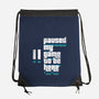 Paused My Game-None-Drawstring-Bag-rocketman_art