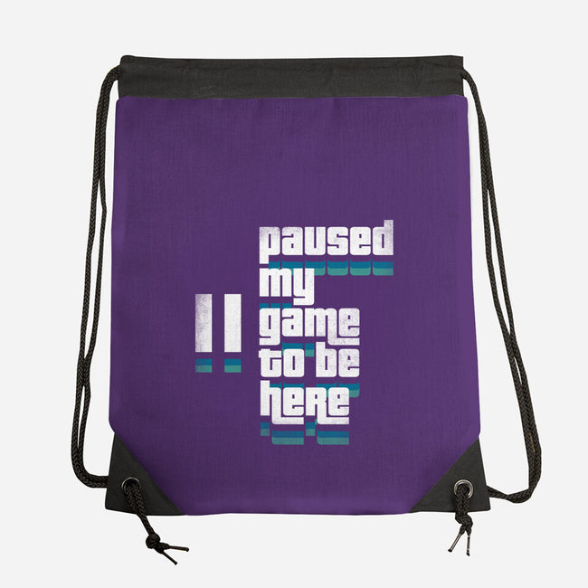 Paused My Game-None-Drawstring-Bag-rocketman_art