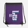 Paused My Game-None-Drawstring-Bag-rocketman_art