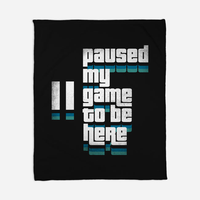 Paused My Game-None-Fleece-Blanket-rocketman_art