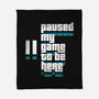 Paused My Game-None-Fleece-Blanket-rocketman_art