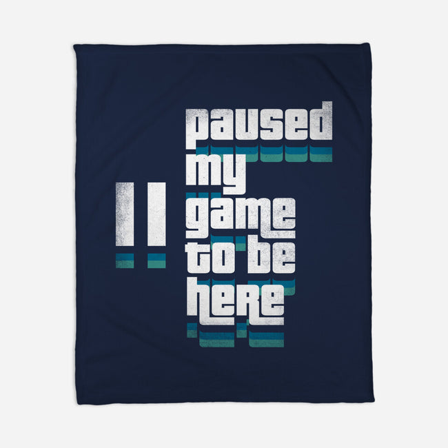 Paused My Game-None-Fleece-Blanket-rocketman_art